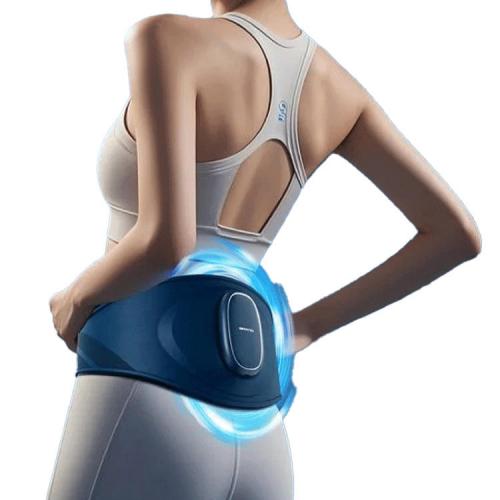 Oem Odm Pu Material Electric Heating Waist Massage Belt Abdominal Air Pressure Vibration Waist Pain Relief Massager