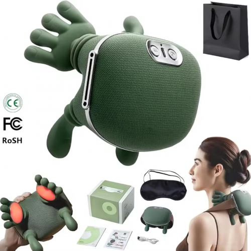 Portable Kneading Massage Pillow Head Pain Relief Electric Shiatsu Massager with Heat