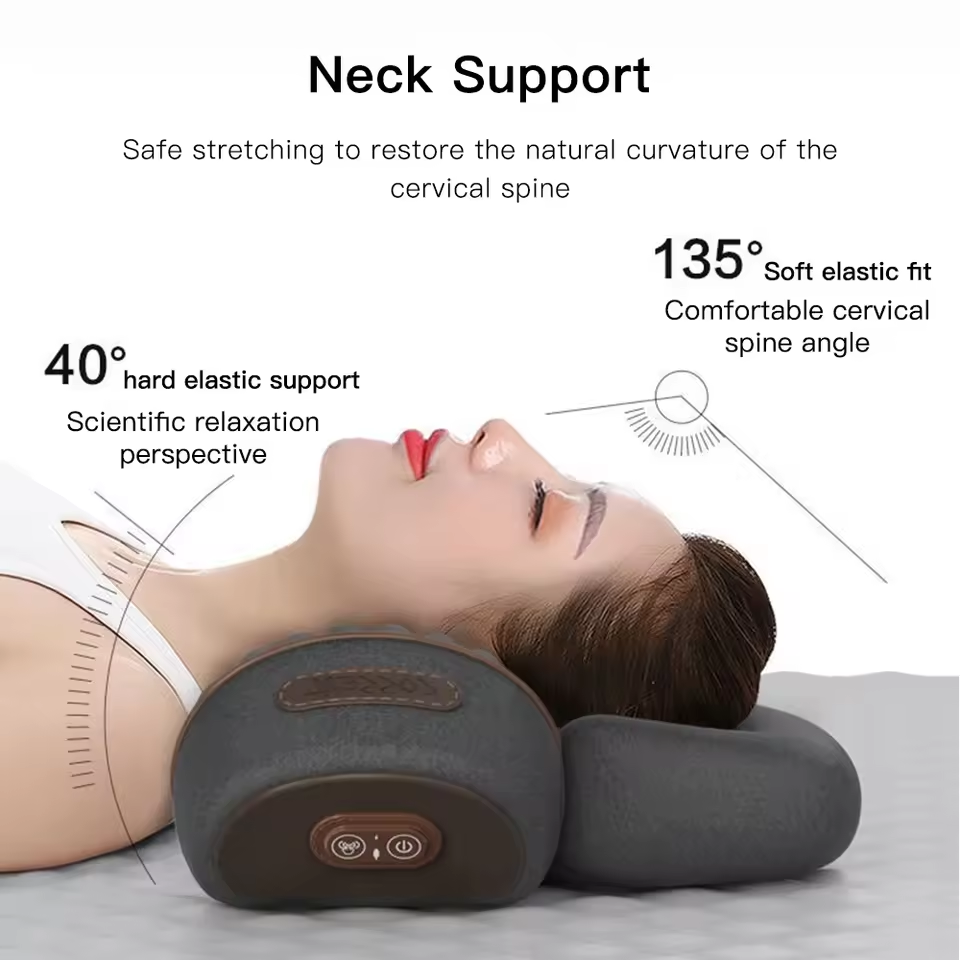 Smart Hot Compress Shiatsu Vibration Pain Relief Memory Foam Cervical Neck Support Back Traction Heat Massage Pillow Smart Hot Compress Shiatsu Vibration Pain Relief Memory Foam Cervical Neck Support Back Traction Heat Massage Pillow